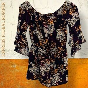 ‼️EXPRESS FLORAL BELL SLEEVES ROMPER